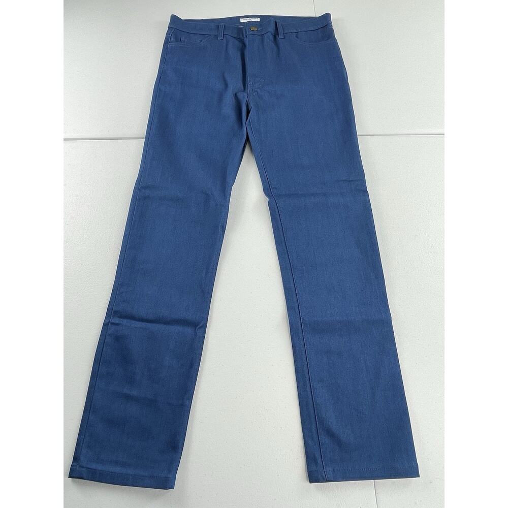 Tom James Blue Delta Smooth Indigo Blue Denim Jeans Size 32X29 Custom Bespoke